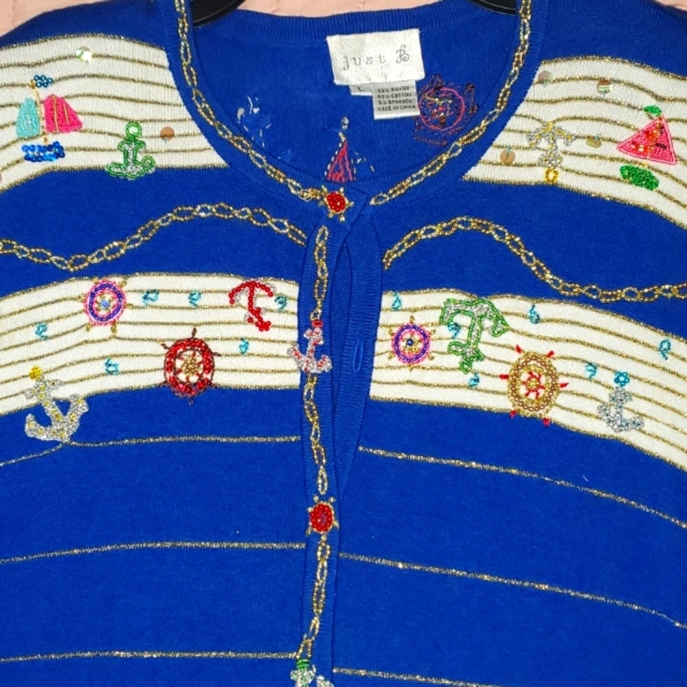 Cardigan Sweater, Size Large
